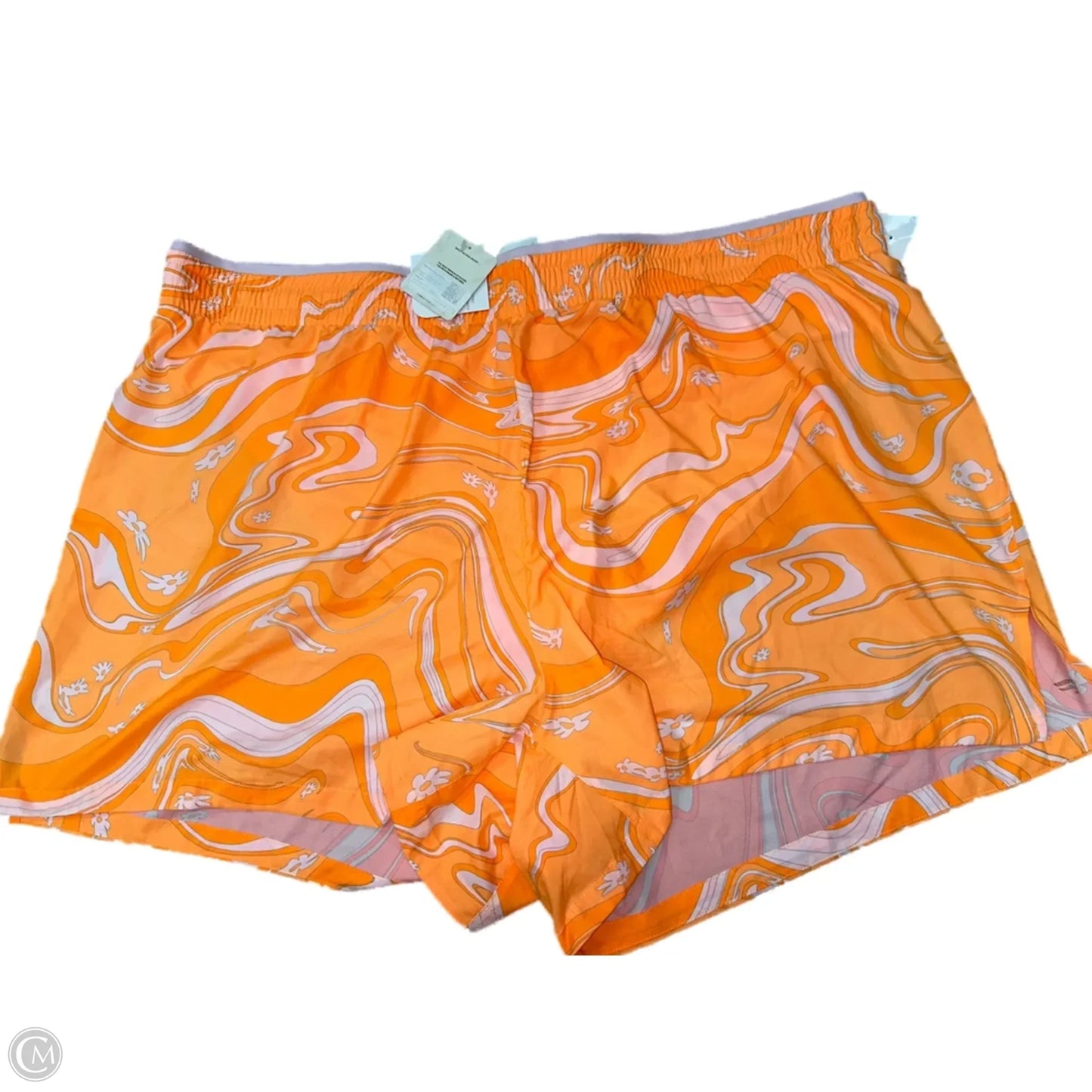 Athletic Shorts By Fabletics In Orange, Size: 3x