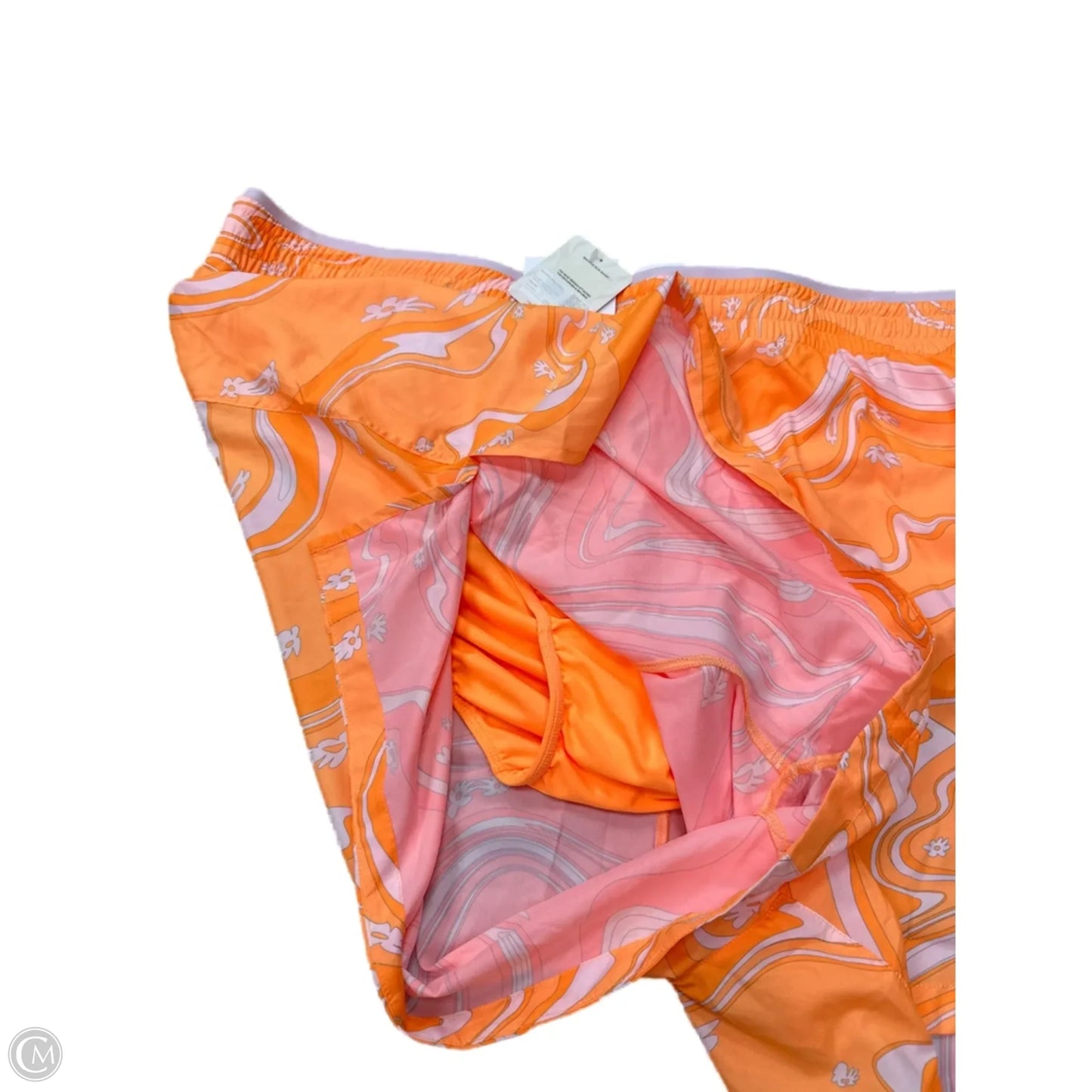 Athletic Shorts By Fabletics In Orange, Size: 3x