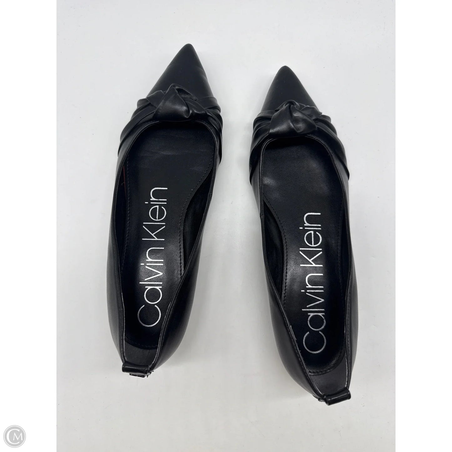 Shoes Flats By Calvin Klein In Black, Size: 7.5