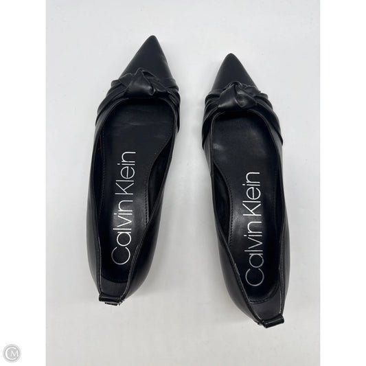 Shoes Flats By Calvin Klein In Black, Size: 7.5