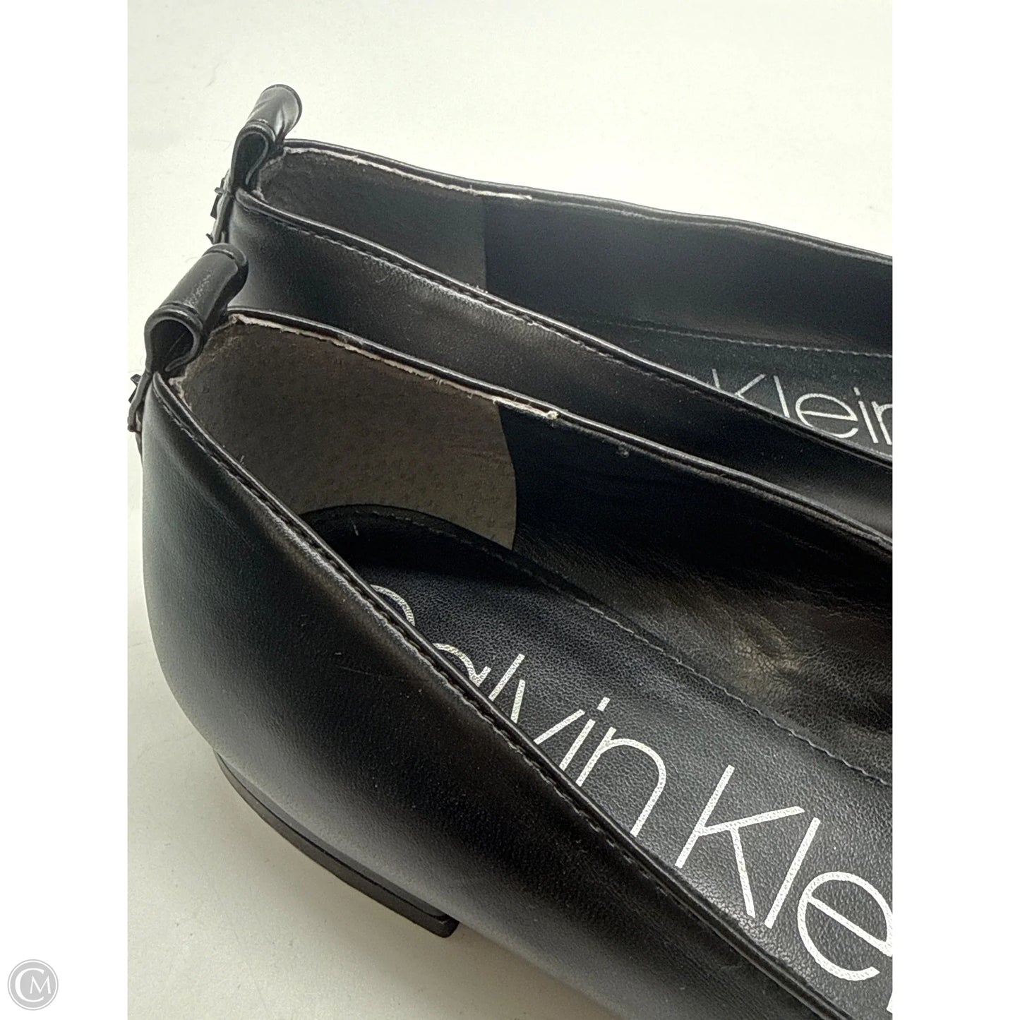 Shoes Flats By Calvin Klein In Black, Size: 7.5