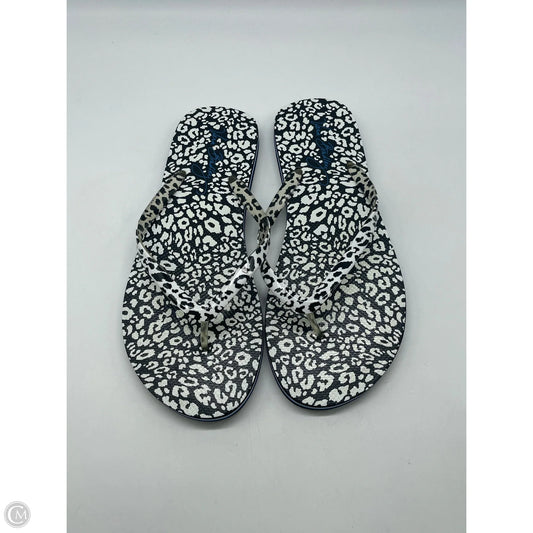 Sandals Flip Flops By Vera Bradley In Animal Print, Size: 10