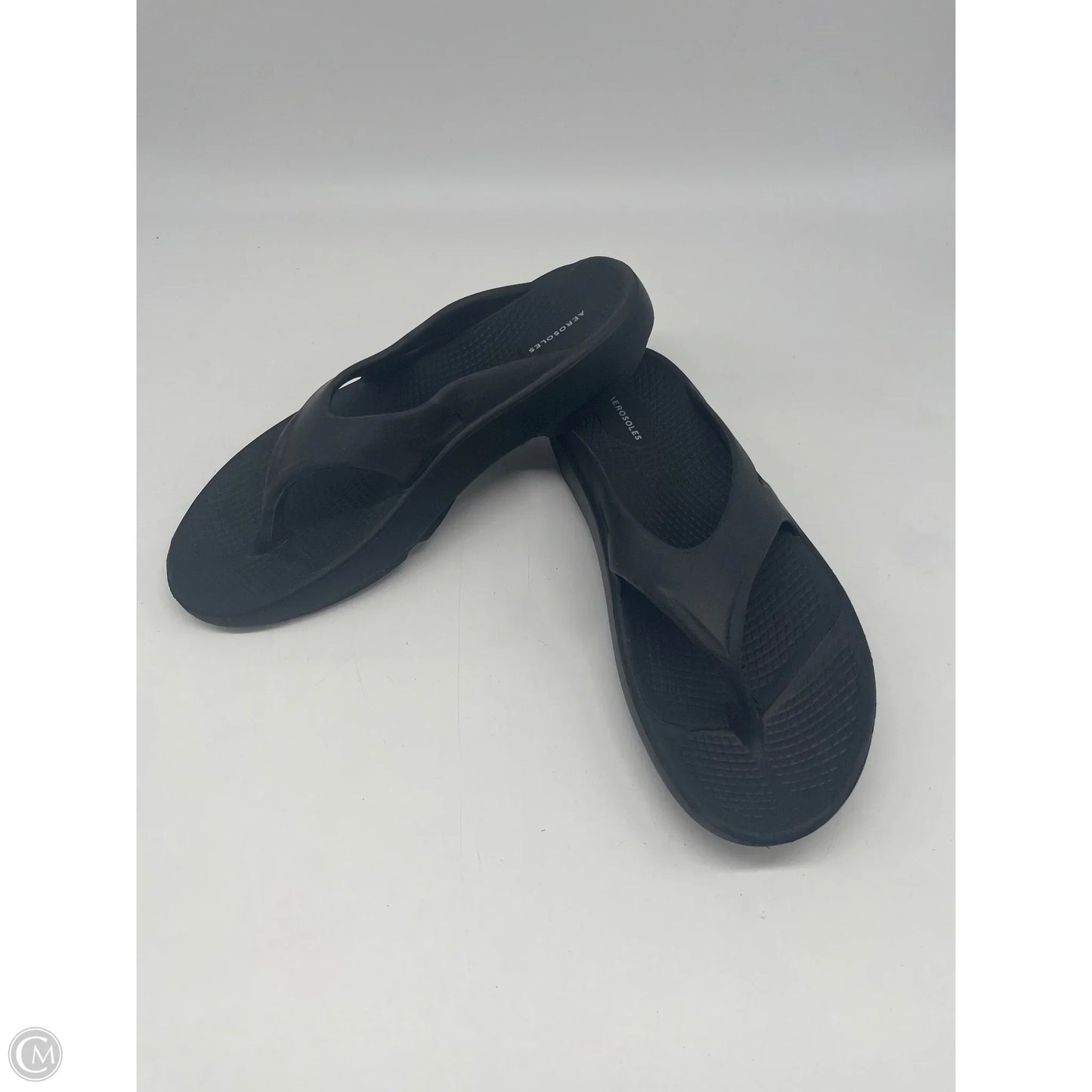 Sandals Flip Flops By Aerosoles In Black, Size: 8