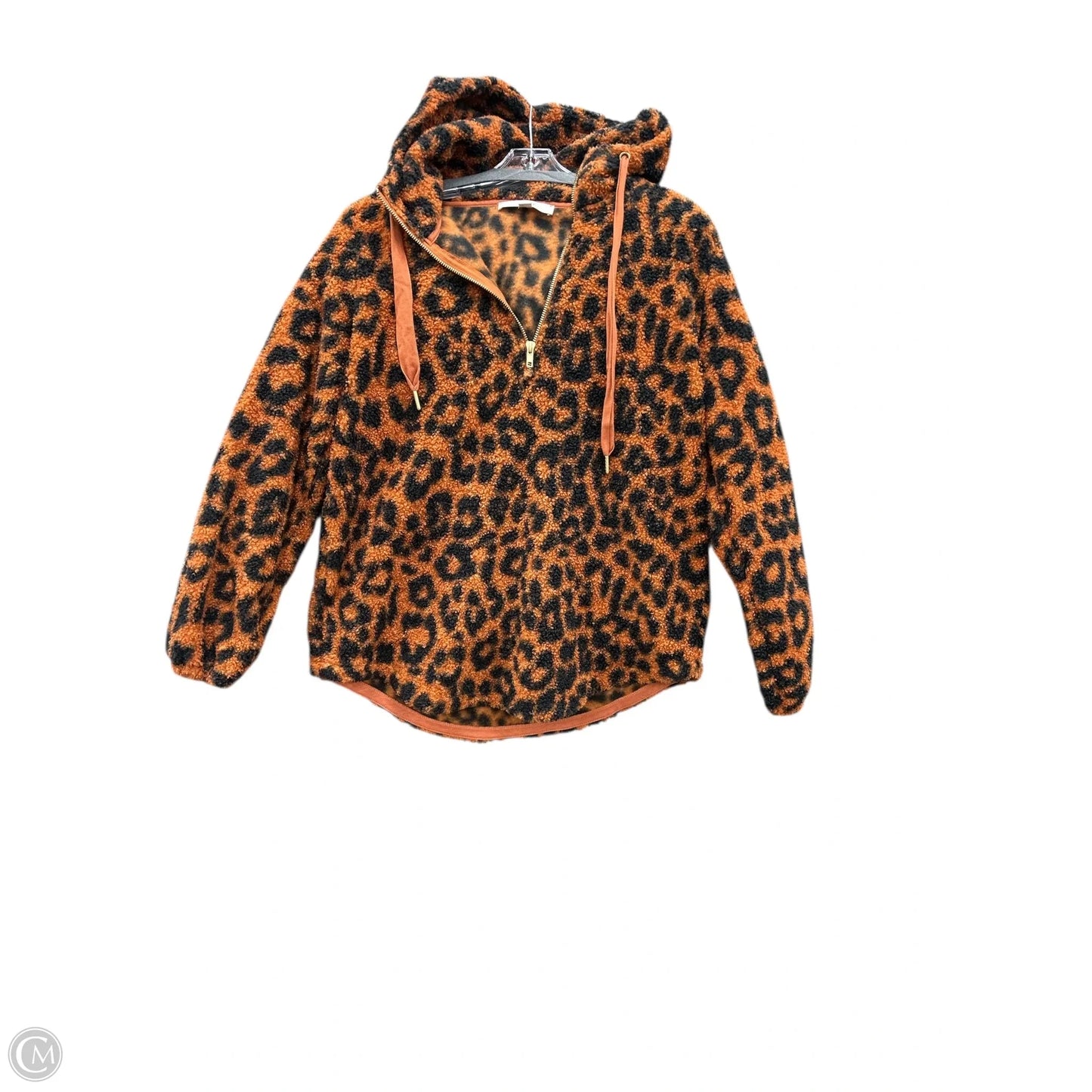Sweatshirt Hoodie By Loft In Orange, Size: M