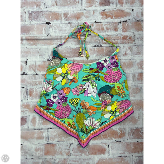 Swimsuit Top By Trina Turk In Teal, Size: S