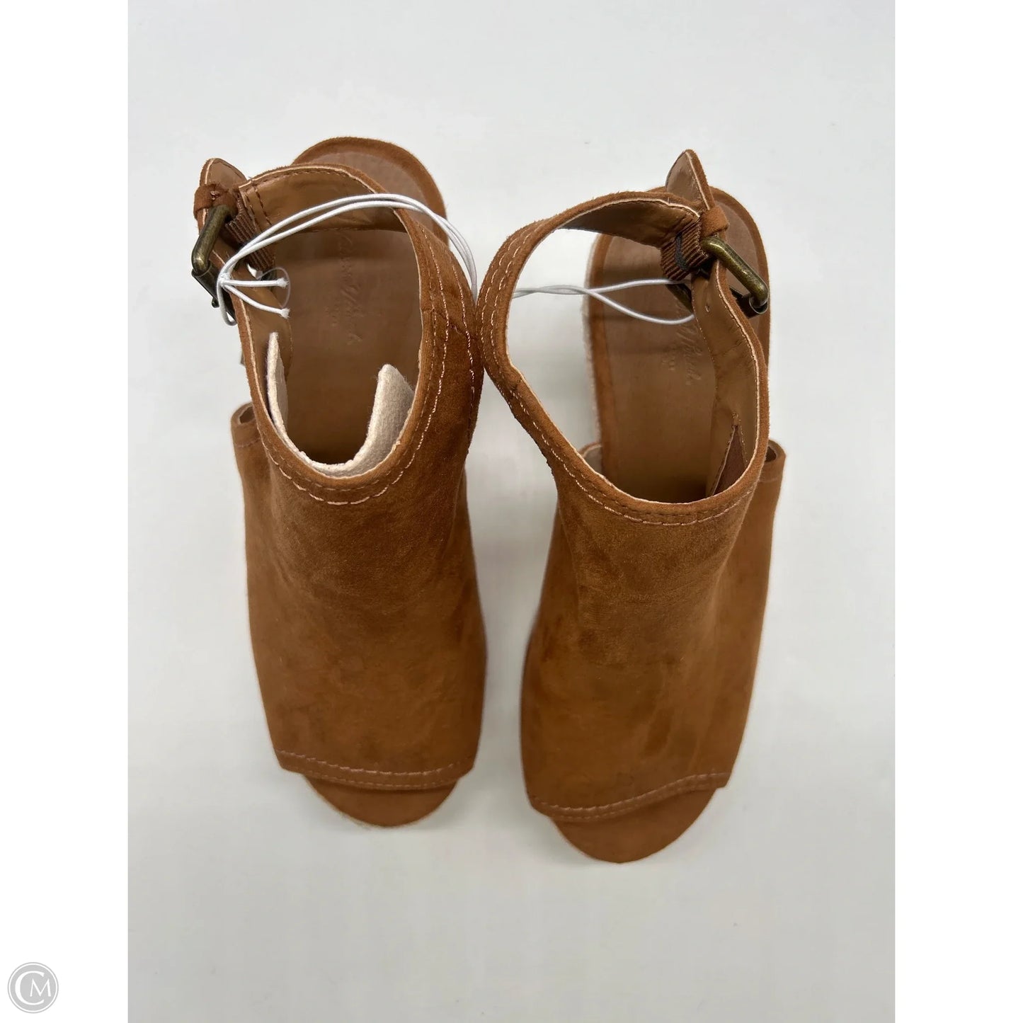 Shoes Heels Wedge By Universal Thread In Brown, Size: 8.5