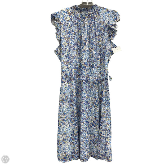 Dress Casual Midi By Nina Leonard In Blue, Size: Xl