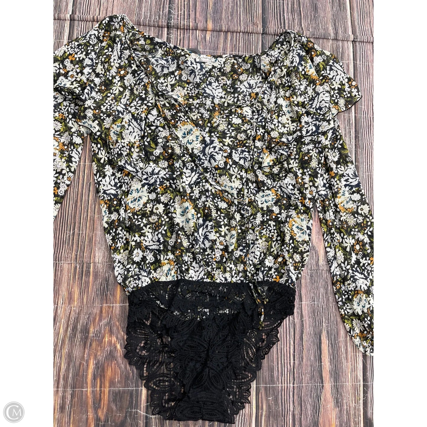 Top Long Sleeve By Free People In Black, Size: S
