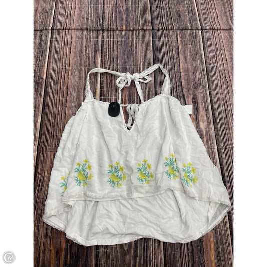Tank Top By Free People In White, Size: L
