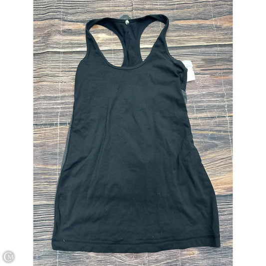 Athletic Top Short Sleeve By Lululemon In Black, Size: S