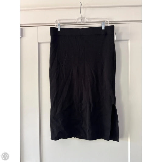 Skirt Midi By Clothes Mentor In Black, Size: L