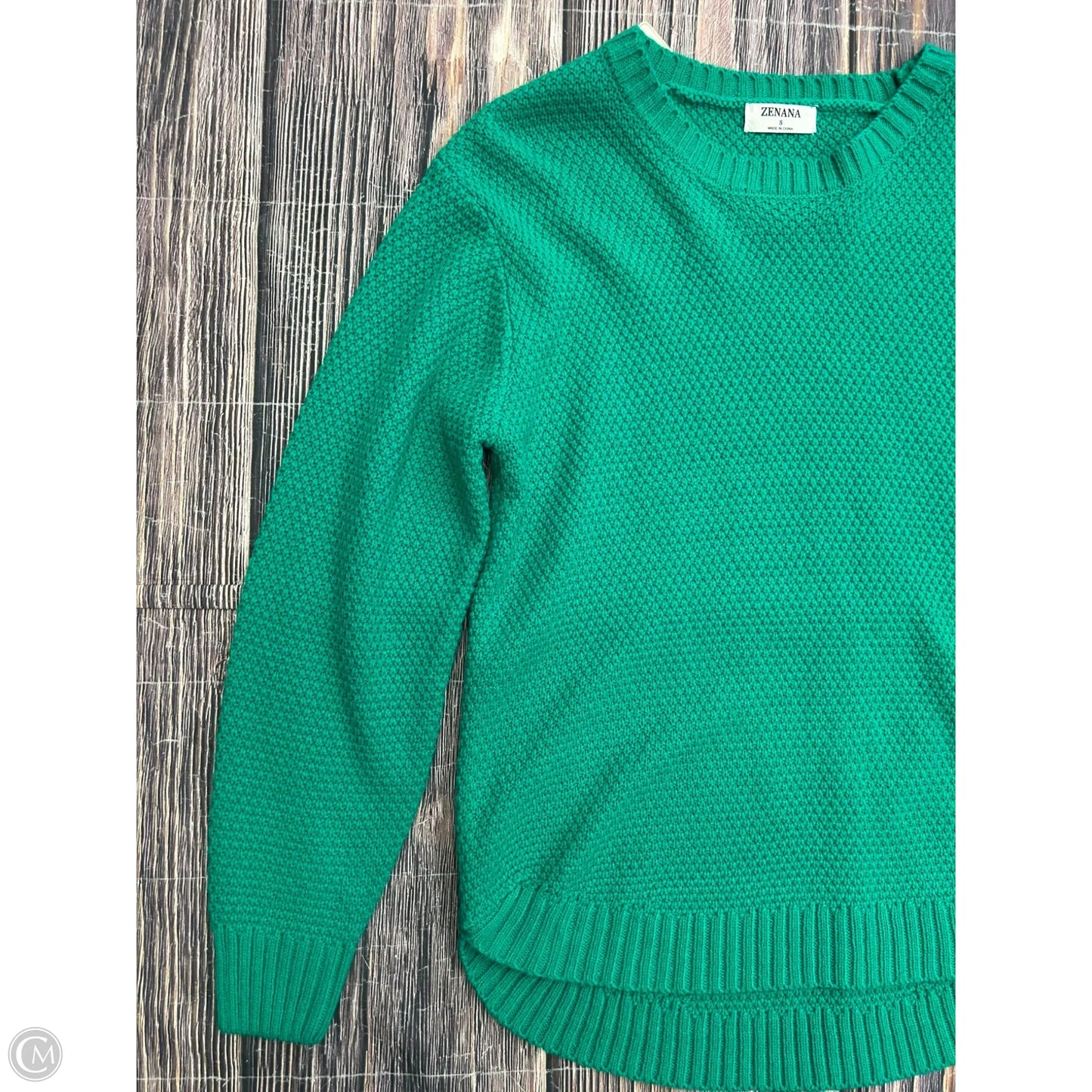 Sweater By Zenana Outfitters In Green, Size: S