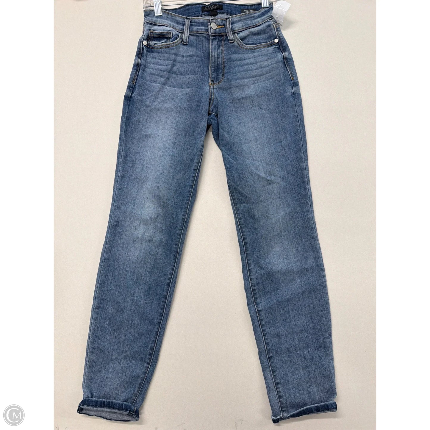 Jeans Skinny By Judy Blue In Blue Denim, Size: 0