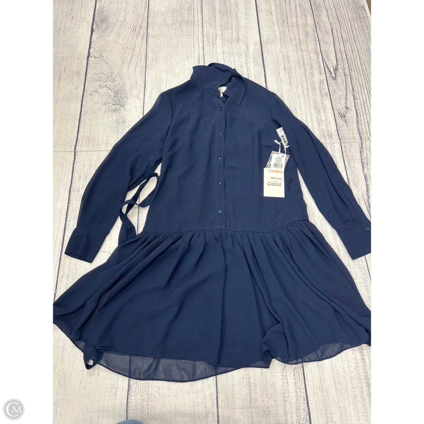 Dress Casual Short By Cece In Blue, Size: 2