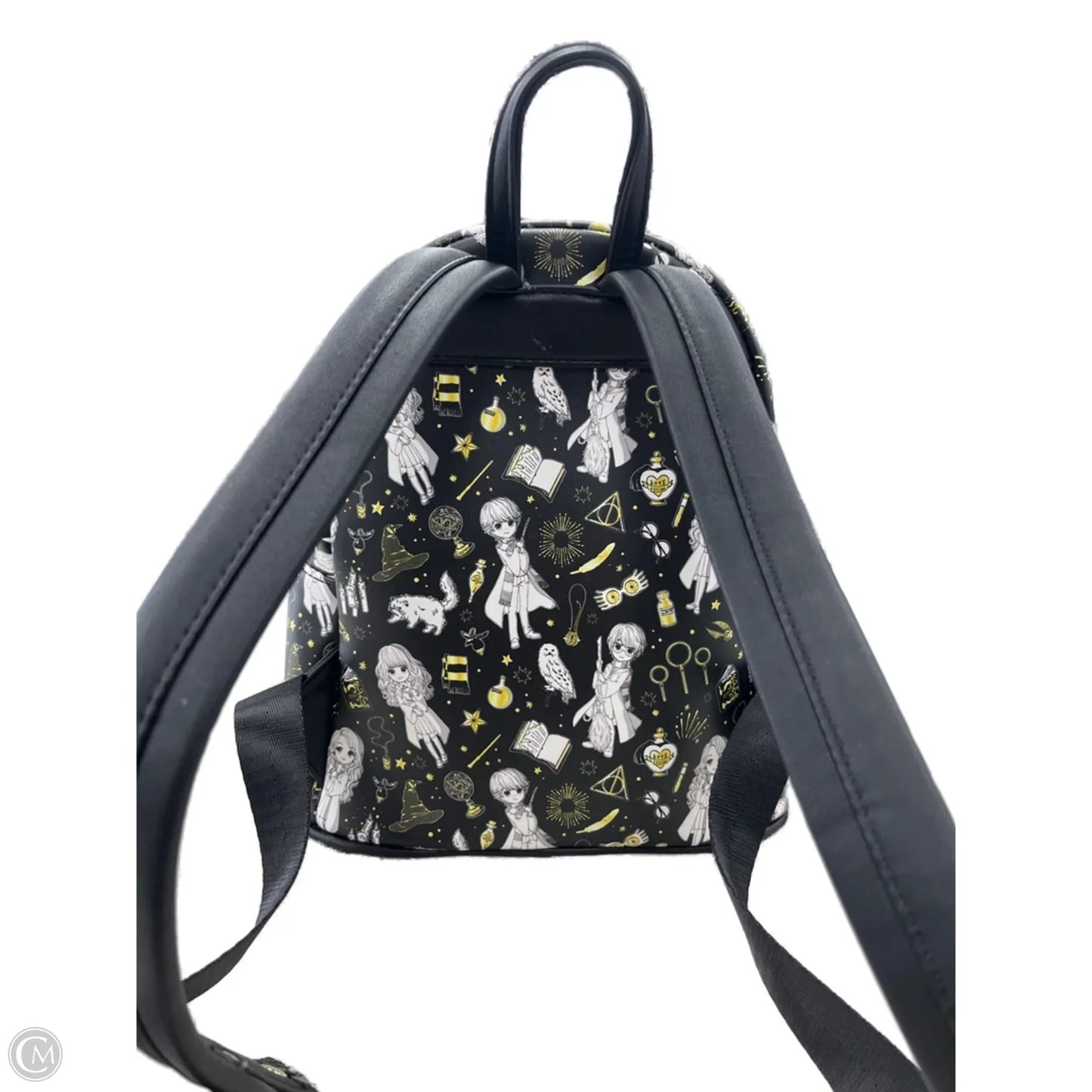 Backpack Leather By Loungefly, Size: Small