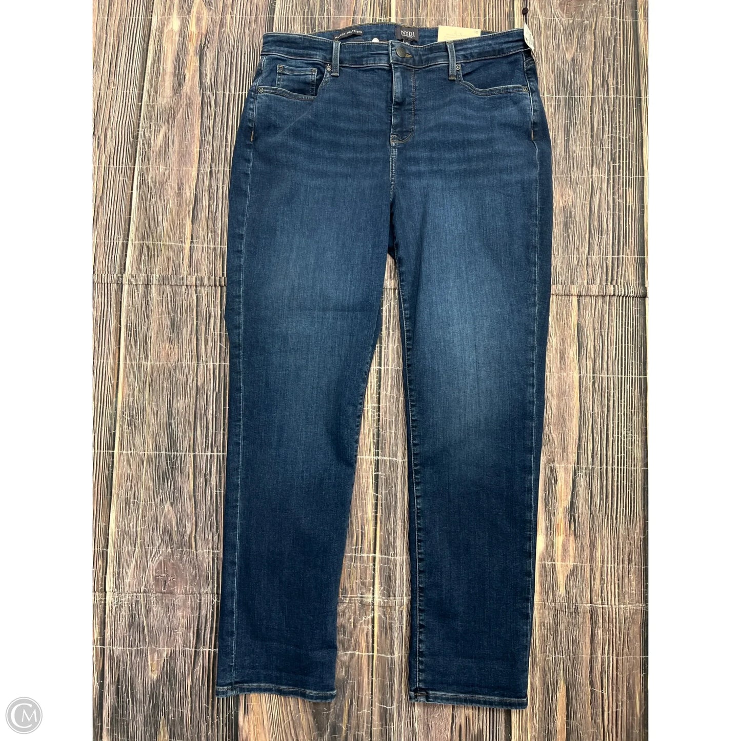 Jeans Straight By Not Your Daughters Jeans In Blue Denim, Size: 10