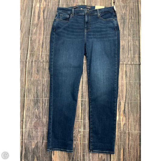 Jeans Straight By Not Your Daughters Jeans In Blue Denim, Size: 10