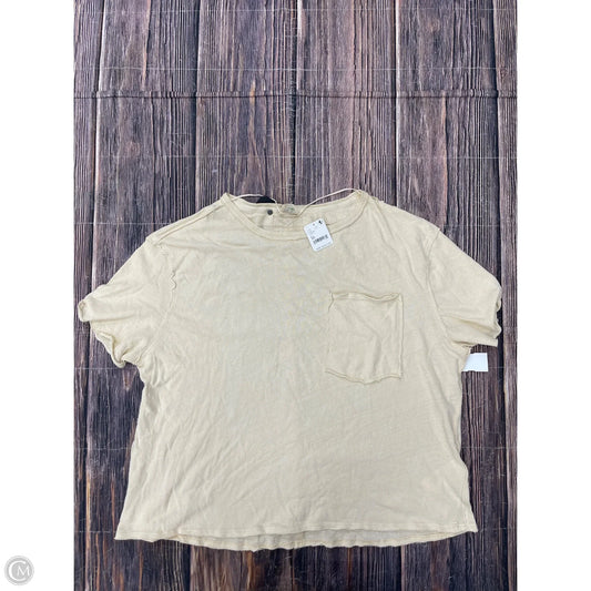 Top Short Sleeve By We The Free In Yellow, Size: M