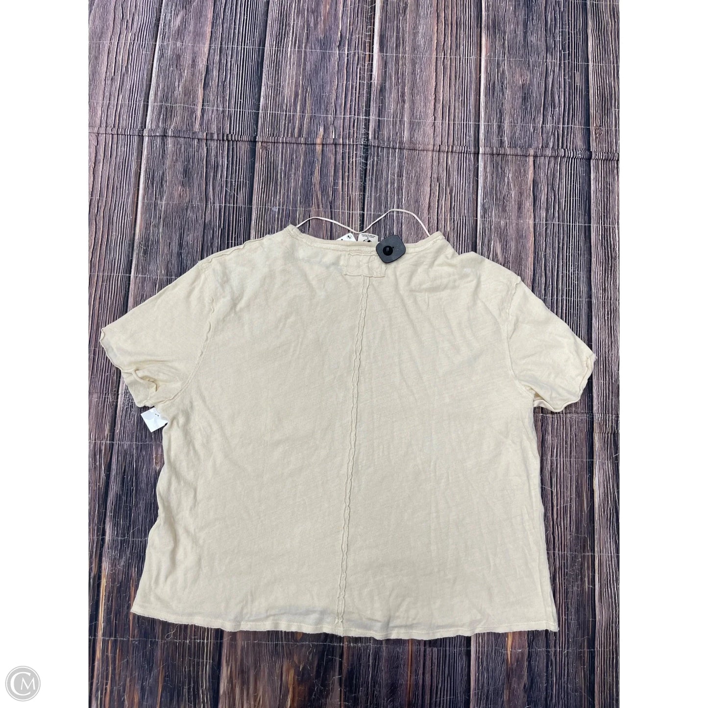 Top Short Sleeve By We The Free In Yellow, Size: M