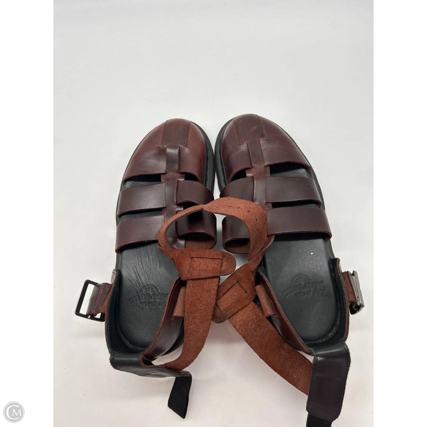 Sandals Flats By Dr Martens In Brown, Size: 9