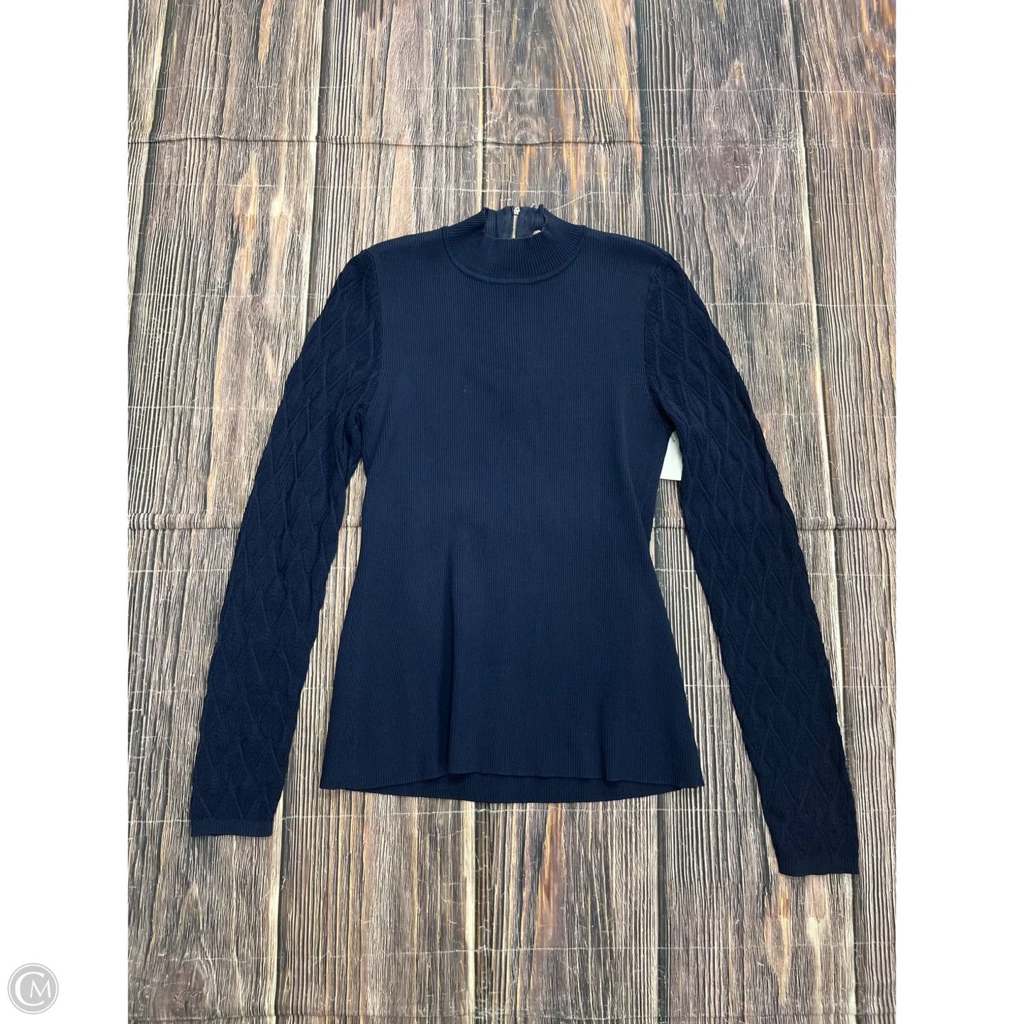 Top Long Sleeve By White House Black Market In Blue, Size: L