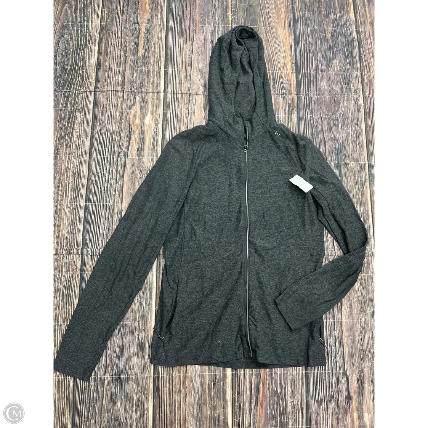 Athletic Jacket By Lululemon In Grey, Size: M