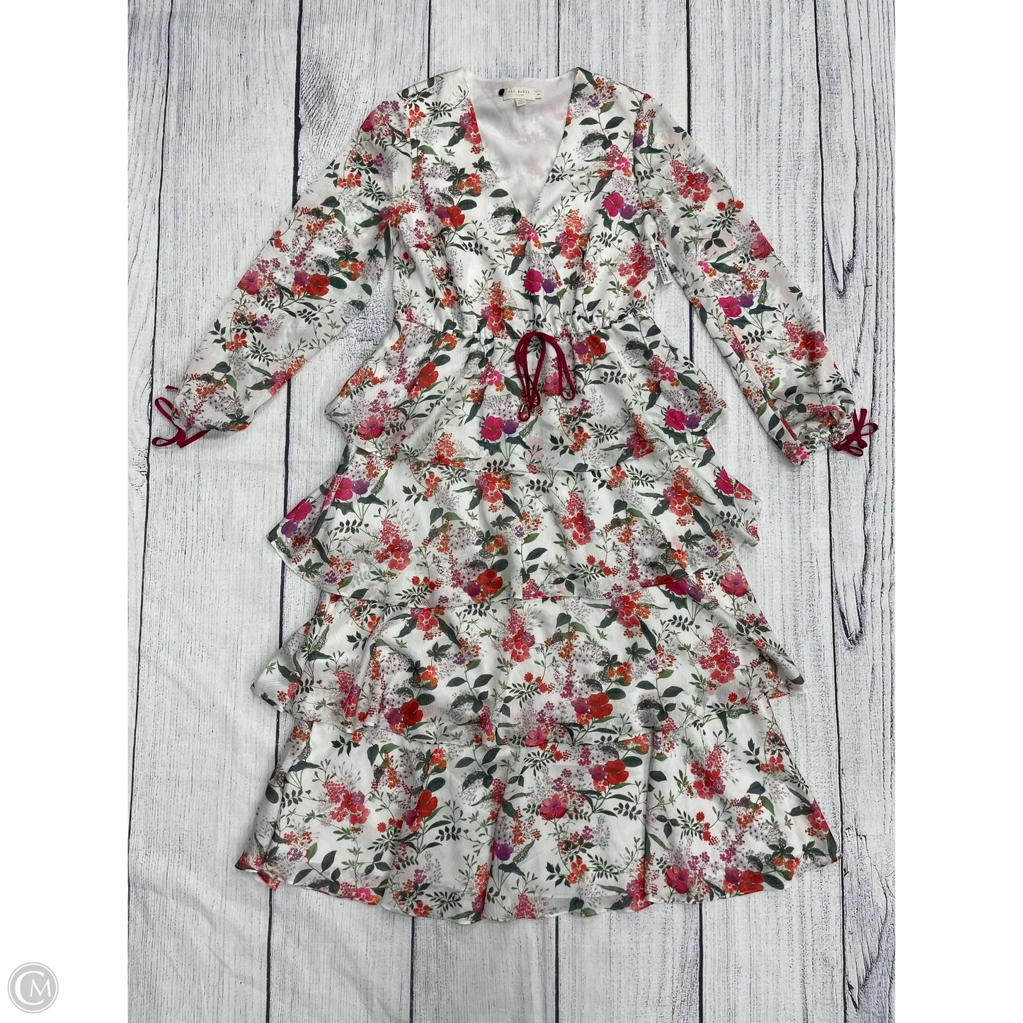 Dress Casual Maxi By Ted Baker In Floral Print, Size: 4