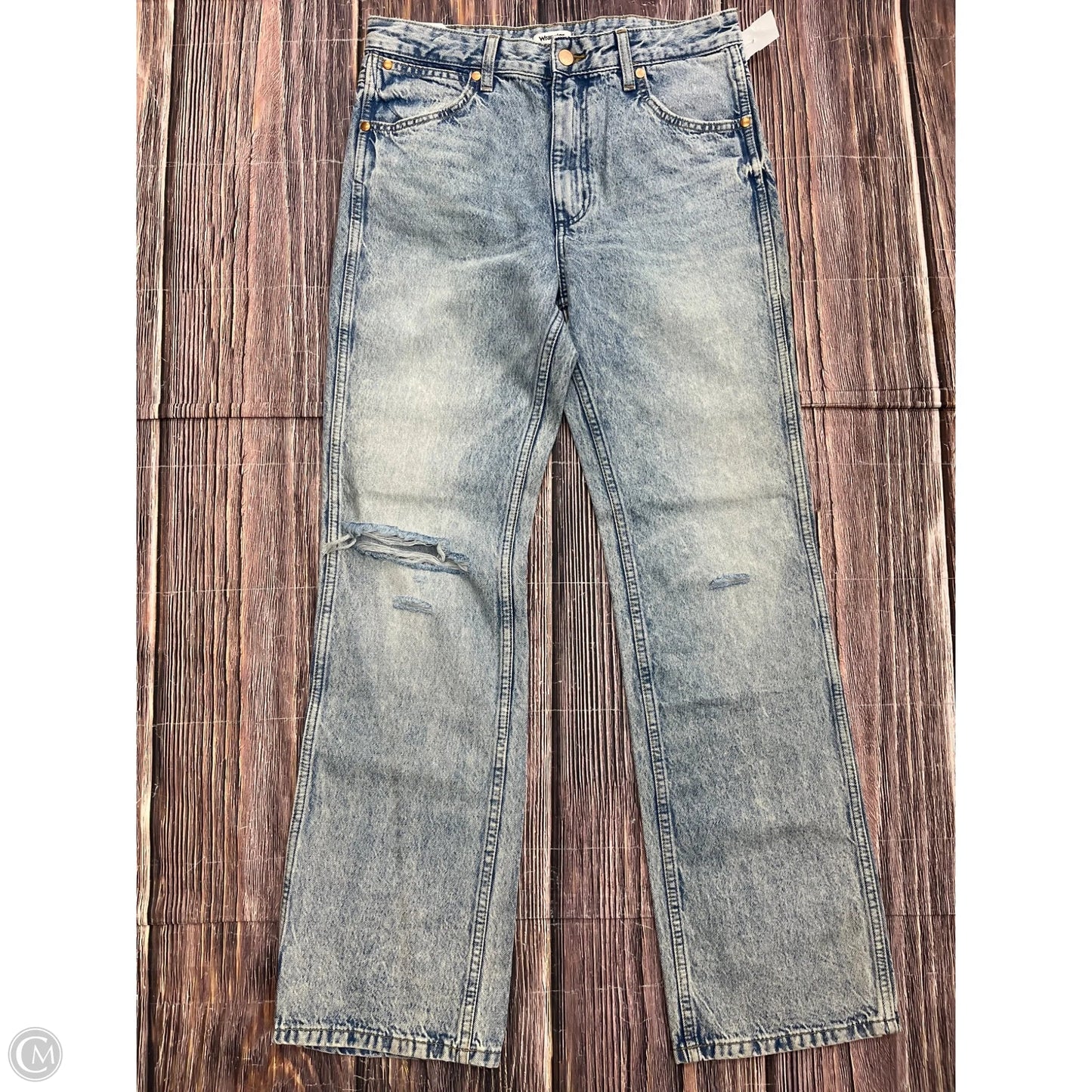 Jeans Boot Cut By Wrangler In Blue Denim, Size: 6