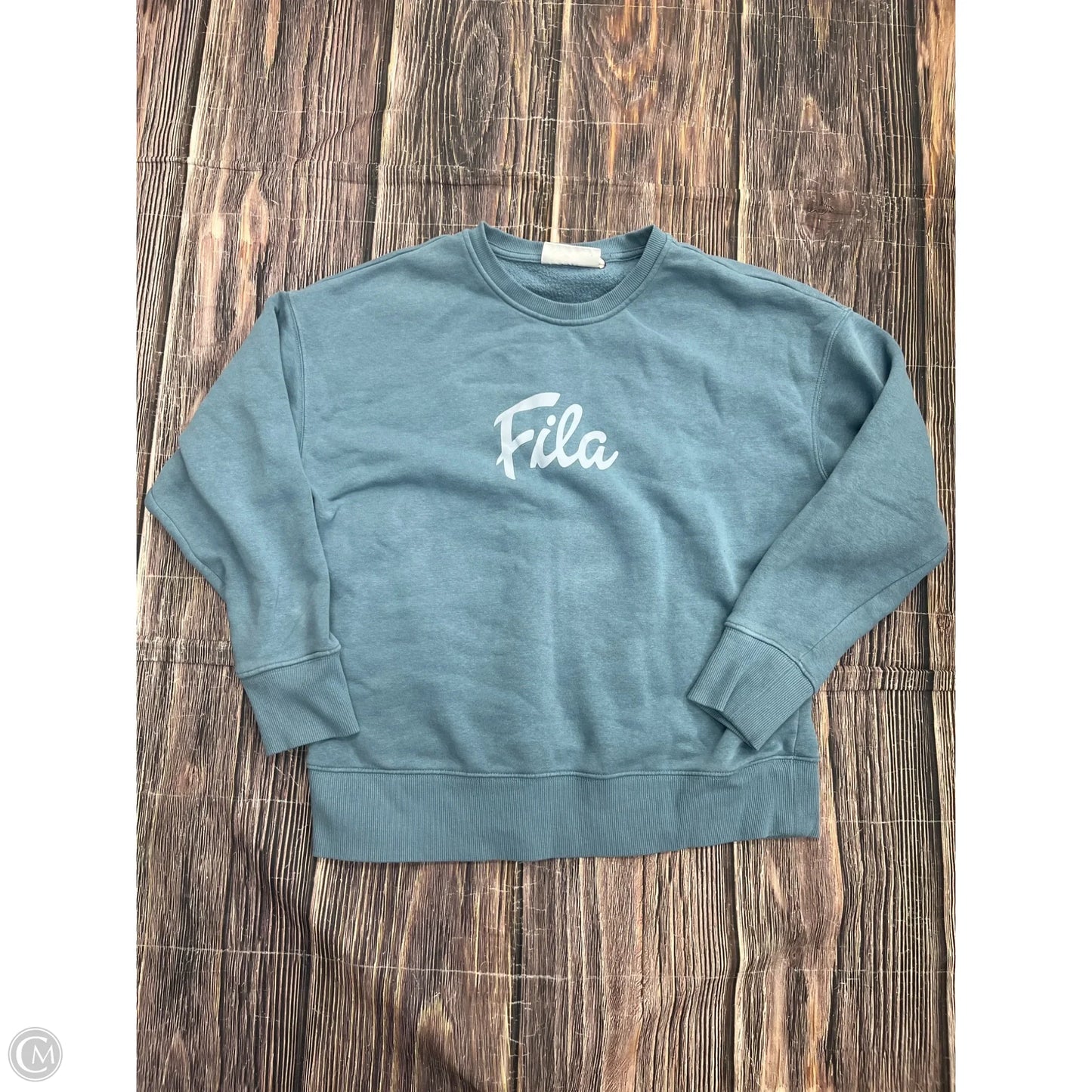 Sweatshirt Crewneck By Fila In Blue, Size: L