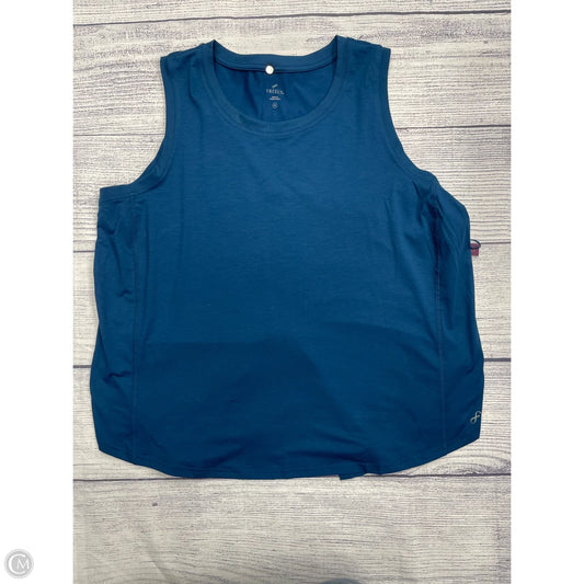 Athletic Tank Top By Freely In Blue, Size: 1x