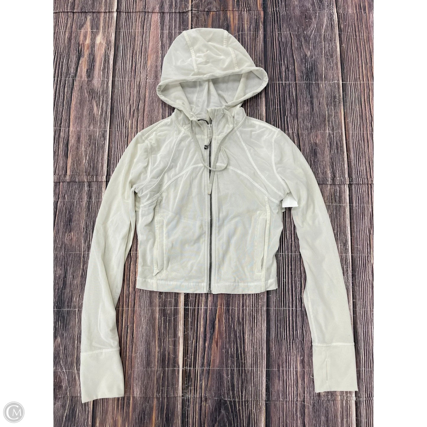 Athletic Jacket By Lululemon In Tan, Size: 4