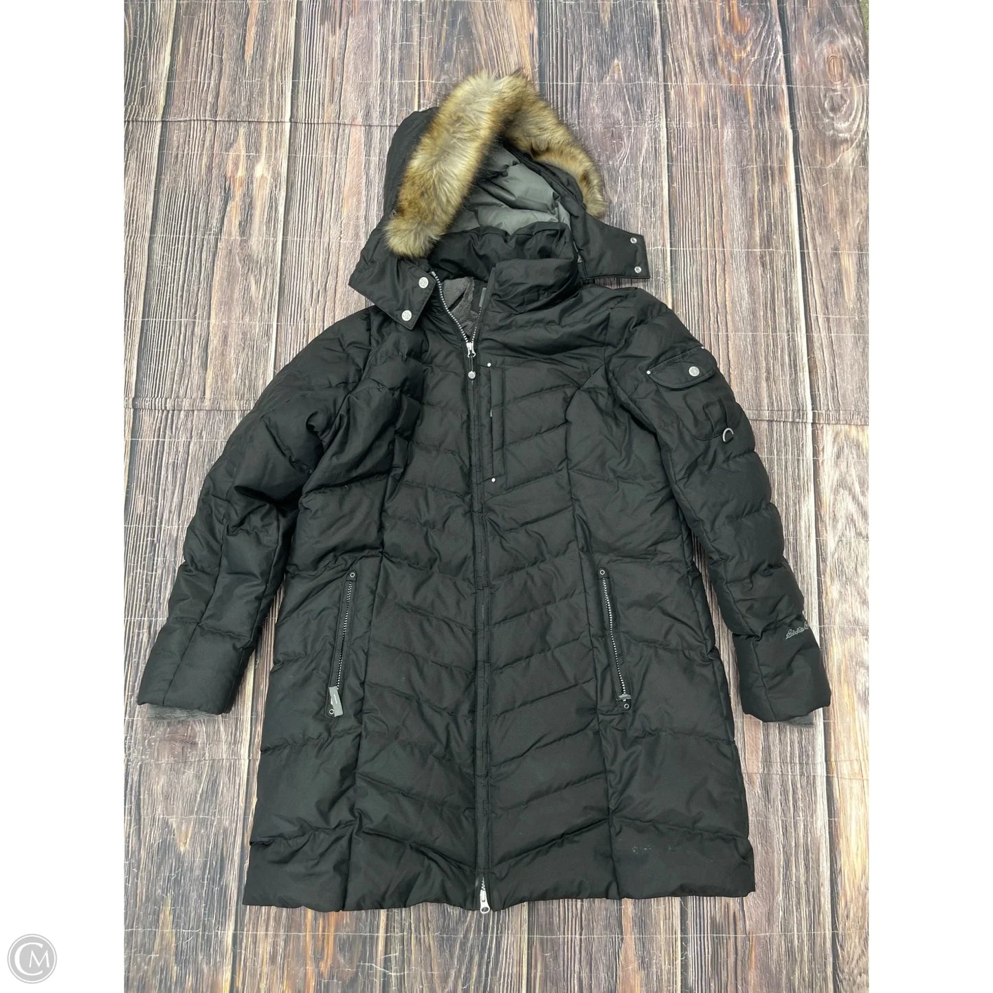 Coat Parka By Eddie Bauer In Black, Size: Xl