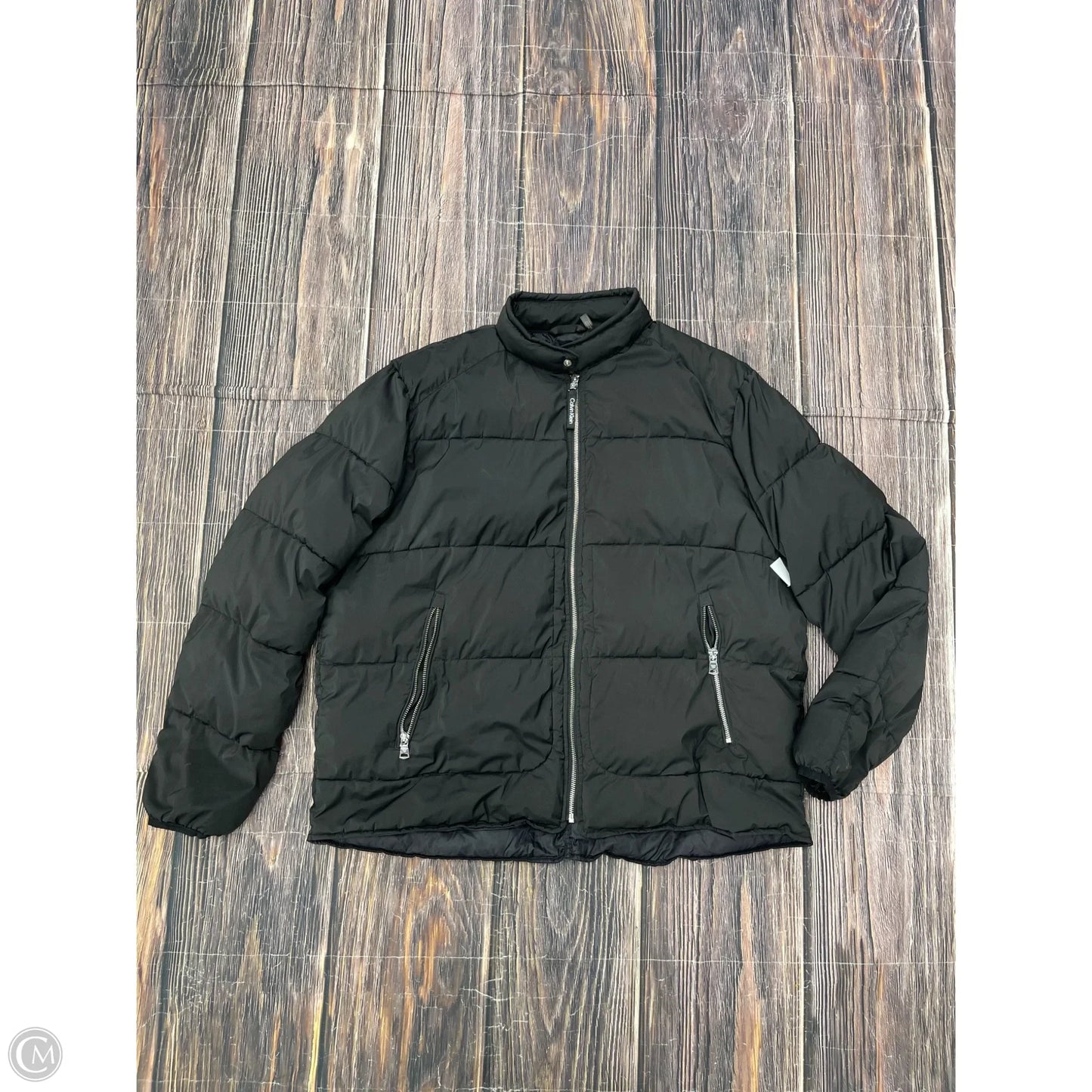 Coat Puffer & Quilted By Calvin Klein In Black, Size: Xl