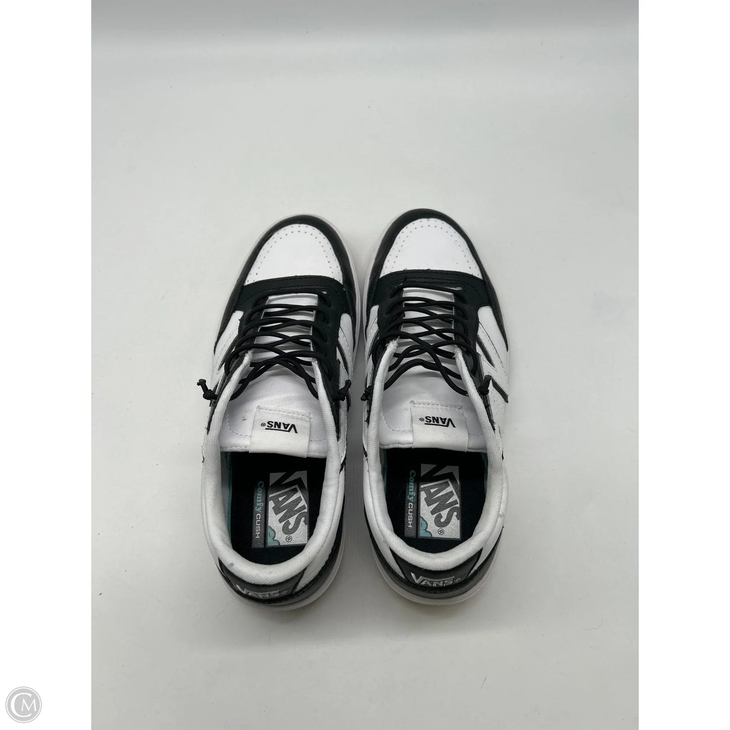 Shoes Sneakers By Vans In Black & White, Size: 9