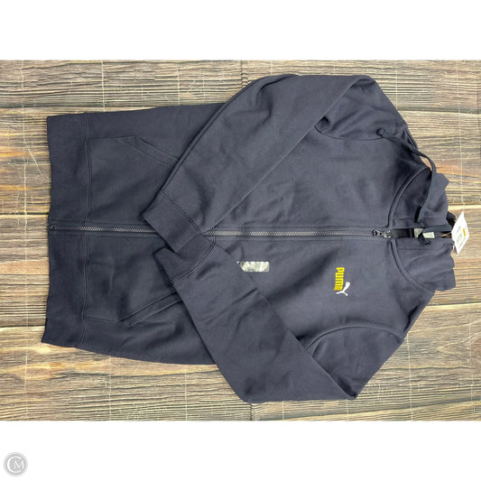 Sweatshirt Hoodie By Puma In Navy, Size: S