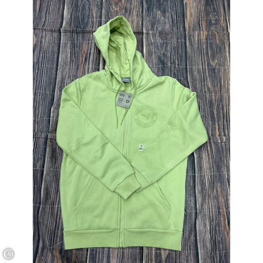 Sweatshirt Hoodie By Puma In Green, Size: S