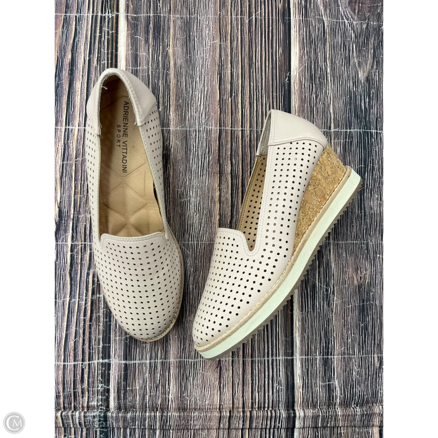 Shoes Heels Wedge By Adrienne Vittadini In Pink, Size: 7.5