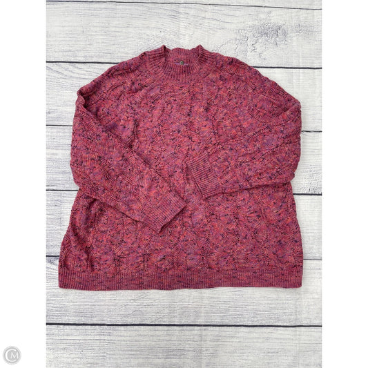 Sweater By J. Jill In Pink, Size: 3x