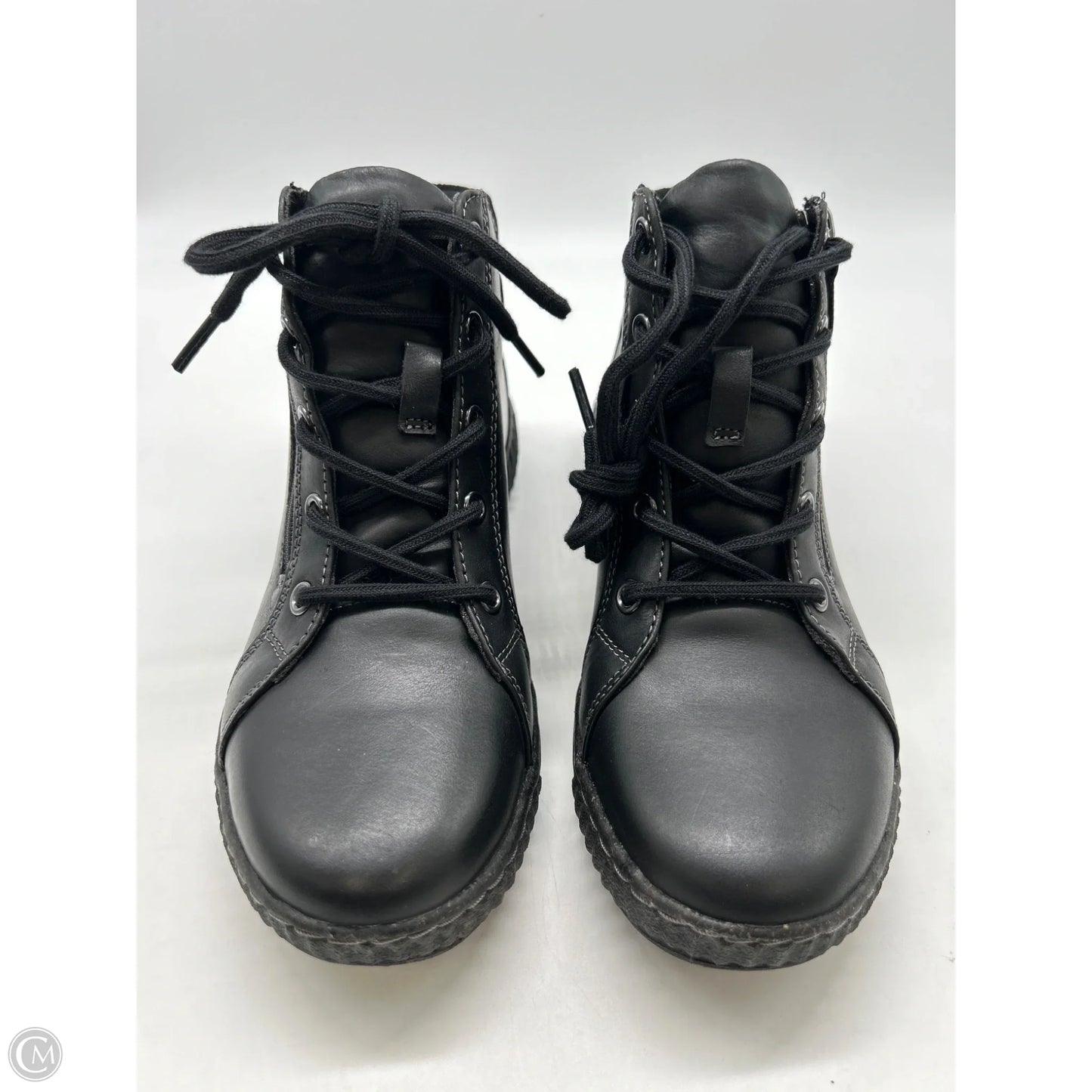 Boots Ankle Flats By Clarks In Black, Size: 7