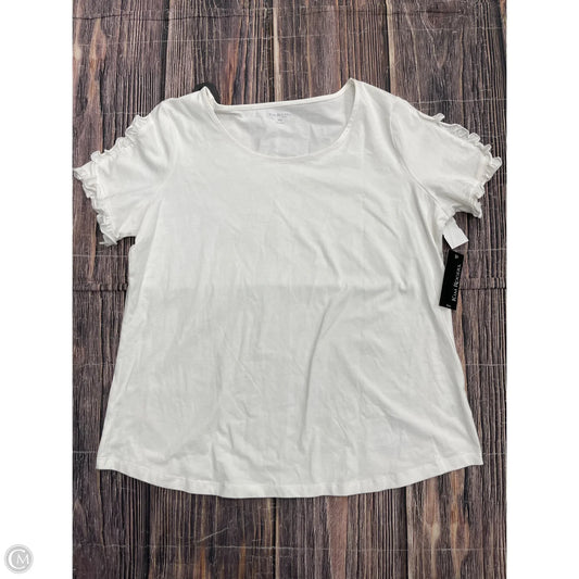 Top Short Sleeve Basic By Kim Rogers In White, Size: Xlp