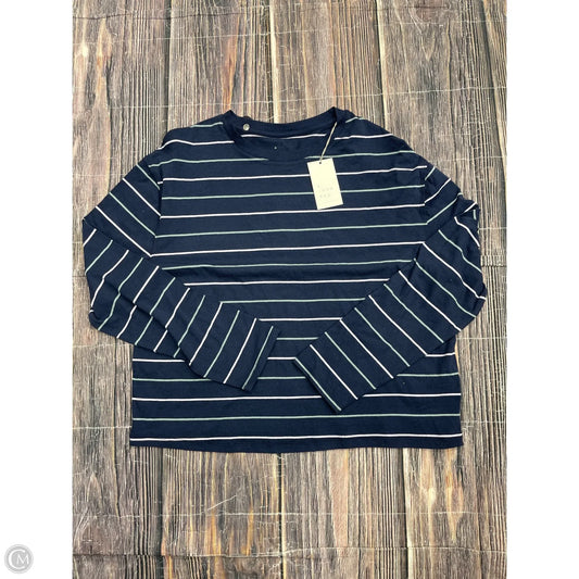 Top Long Sleeve Basic By A New Day In Blue, Size: L