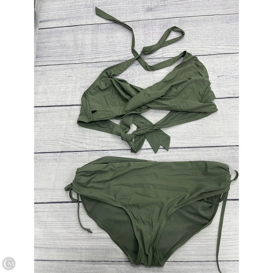 Swimsuit 2pc By Time And Tru In Green, Size: 3x