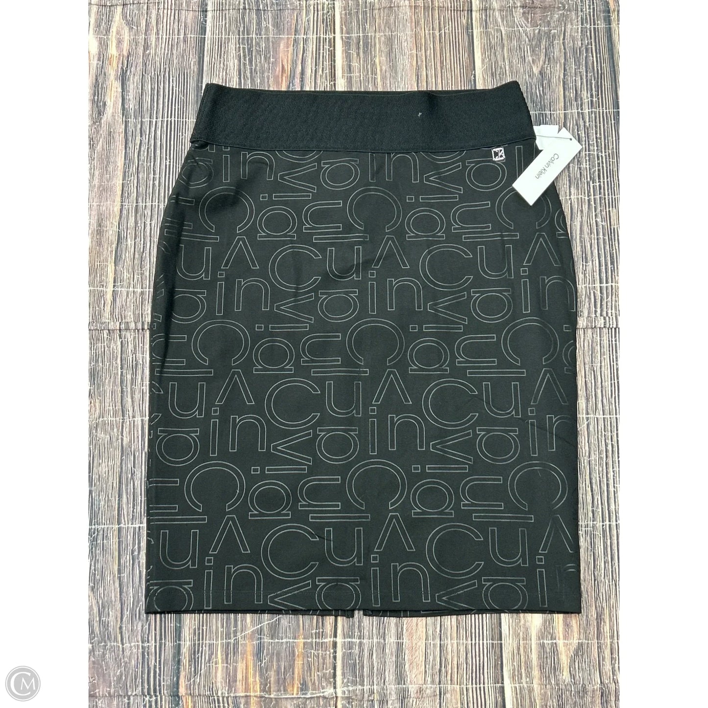 Skirt Midi By Calvin Klein In Black, Size: Xl