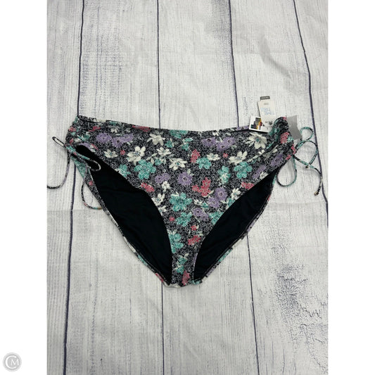 Swimsuit Bottom By Time And Tru In Floral Print, Size: 3x