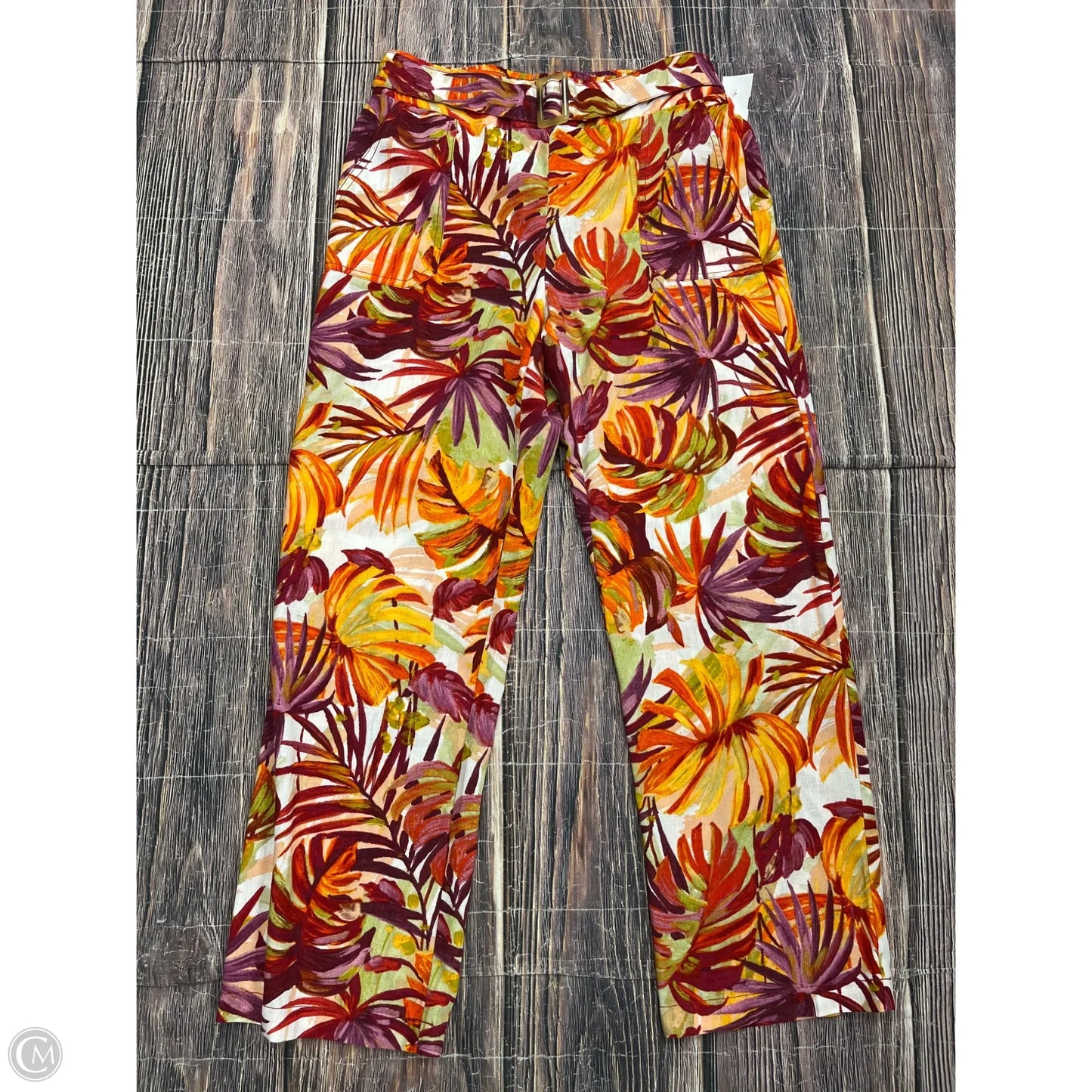 Pants Linen By Soho Apparel In Orange, Size: Mp