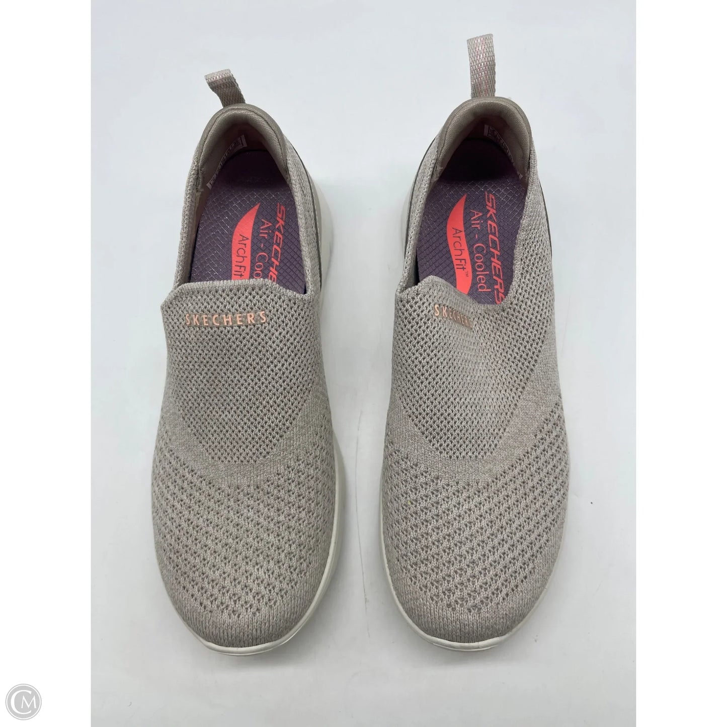 Shoes Athletic By Skechers In Cream, Size: 6