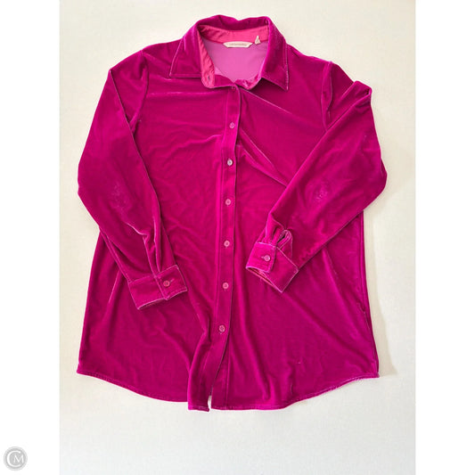 Top Long Sleeve By Soft Surroundings In Pink, Size: M