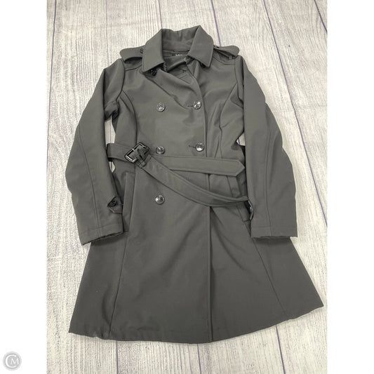 Coat Trench Coat By Lauren By Ralph Lauren In Black, Size: Xs