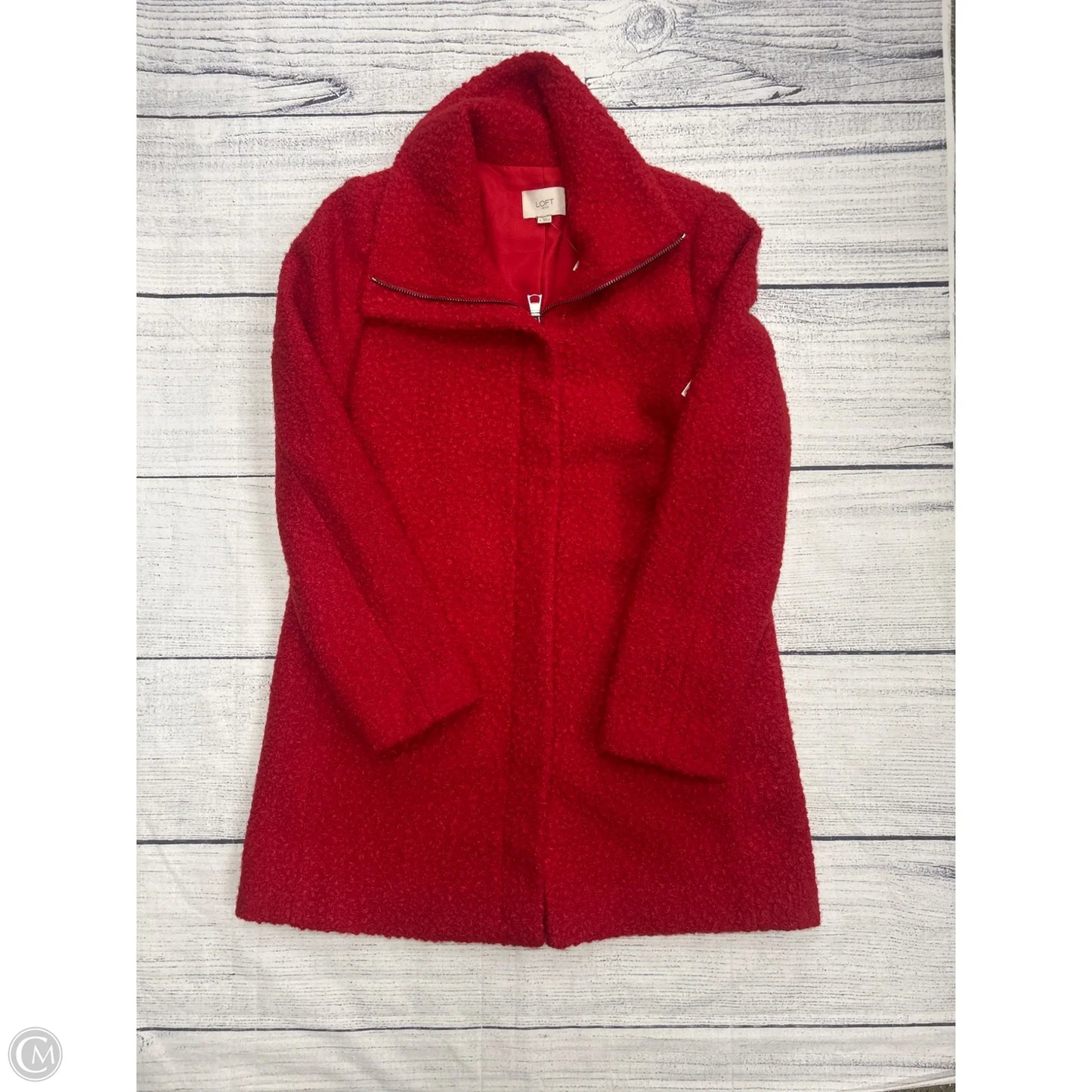 Coat Other By Loft In Red, Size: S