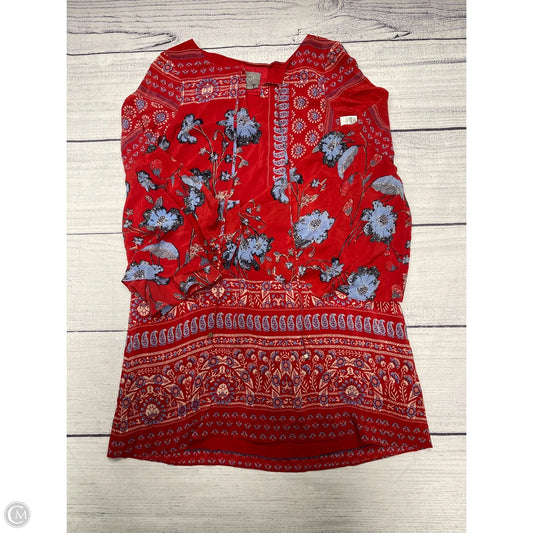 Dress Casual Short By Anthropologie In Red, Size: 6